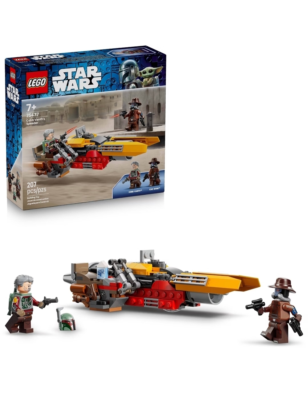 Star Wars Red & Yellow Boba Fett Speeder Building Set
